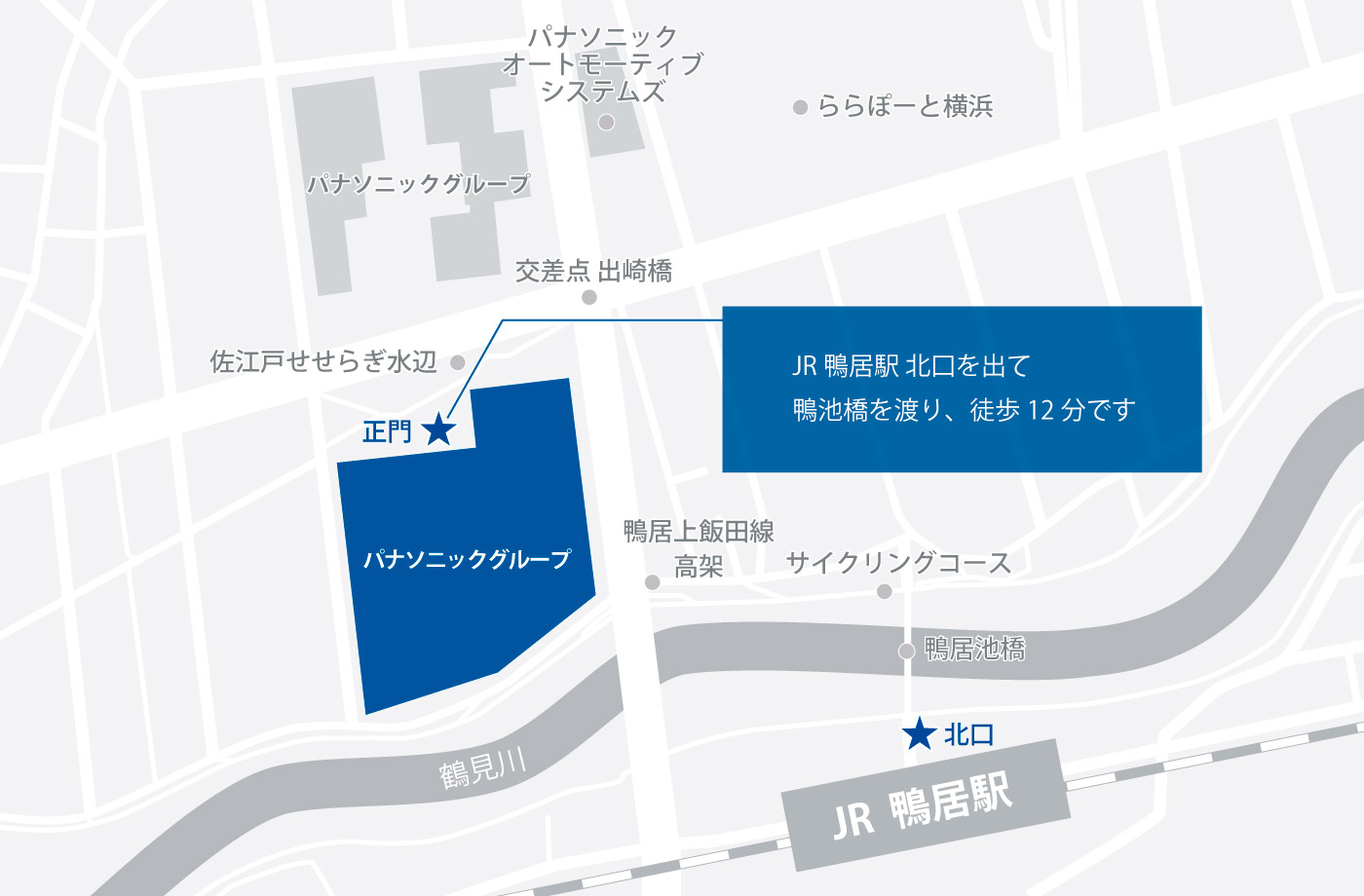 横浜拠点の地図