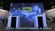 CEATEC JAPAN 2013 Panasonic 4K WORLD