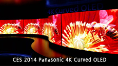 CES2014 Panasonic 4K Curved OLED
