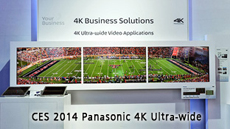 CES2014 Panasonic 4K Ultra-wide